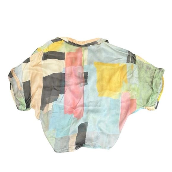 Just BEE Queen Multi Tie Chiara Top in Multi, Size S - Picture 9 of 9